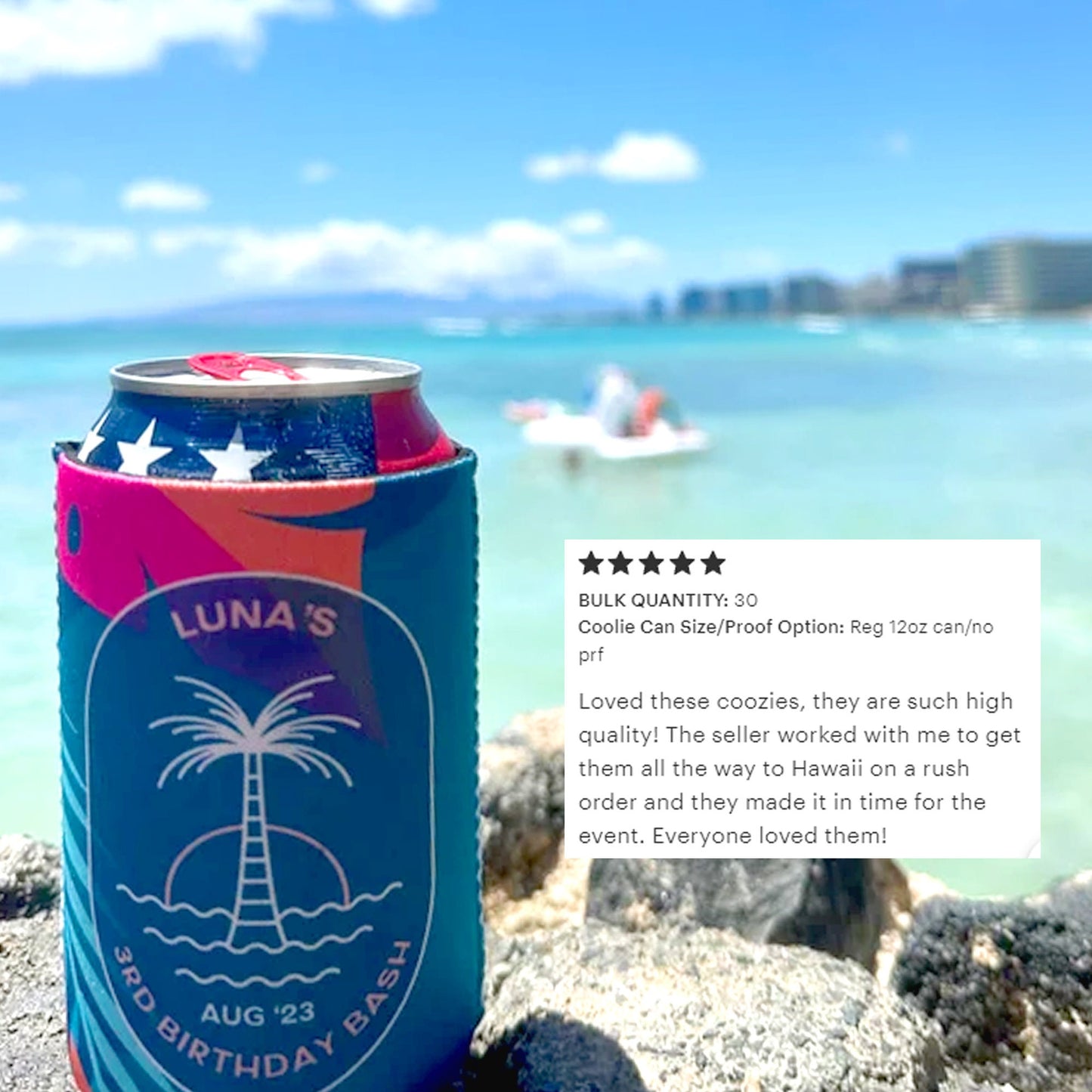 40th birthday photo slim or regular can coolie | personalized classic nostalgia can cooler | any age birthday party favor can cooler retro