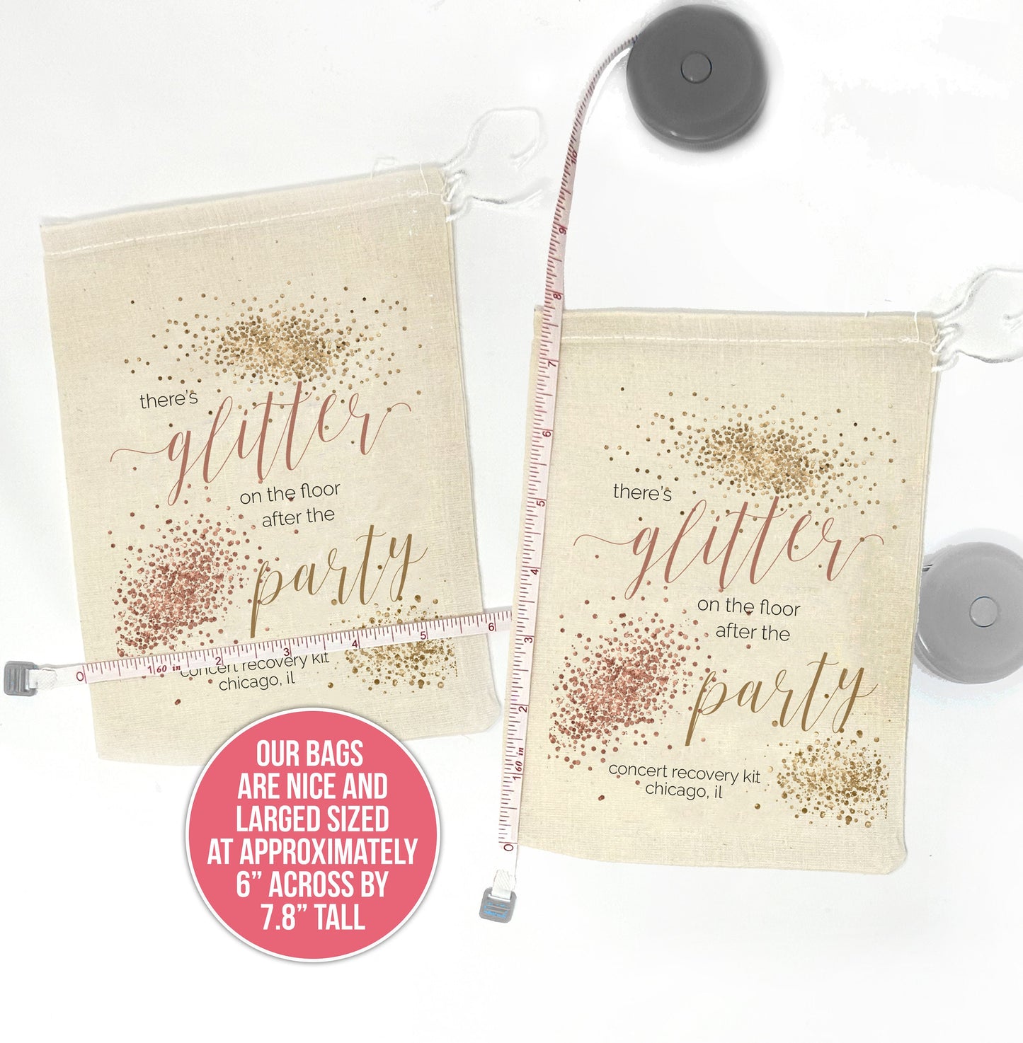 glitter on the floor after the party recovery kit survival kit party kit for bachelorette party concert taylor swift fun concert favor gifts