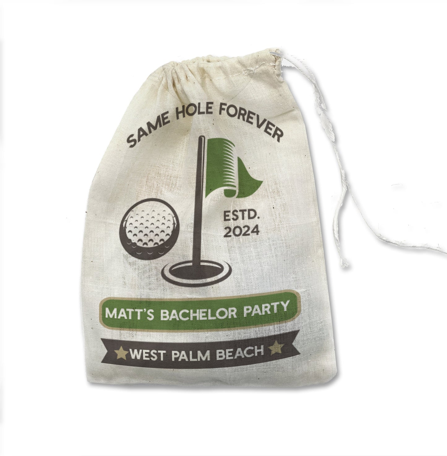 Same Hole Forever Bachelor Party Recovery Kit: Personalized Golf Bachelor Favor Bag bachelor party favors golf trip hangover bag kit favor