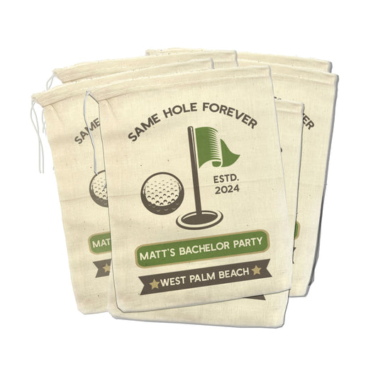 Same Hole Forever Bachelor Party Recovery Kit: Personalized Golf Bachelor Favor Bag bachelor party favors golf trip hangover bag kit favor