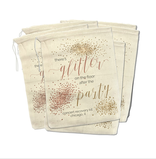 glitter on the floor after the party recovery kit survival kit party kit for bachelorette party concert taylor swift fun concert favor gifts