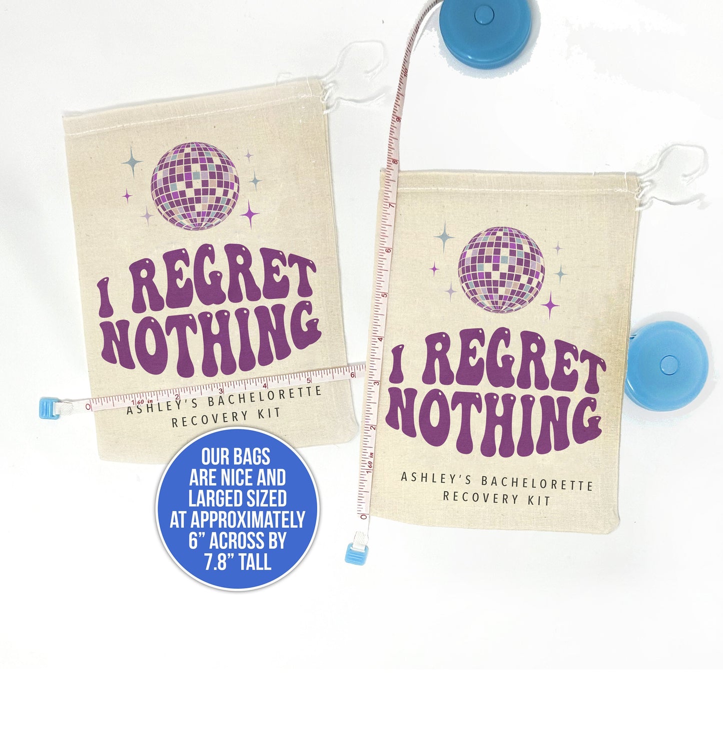 let's go girls disco i regret nothing bachelorette recover hangover kit recovery retro kit bachelorette birthdays hangover recovery kit
