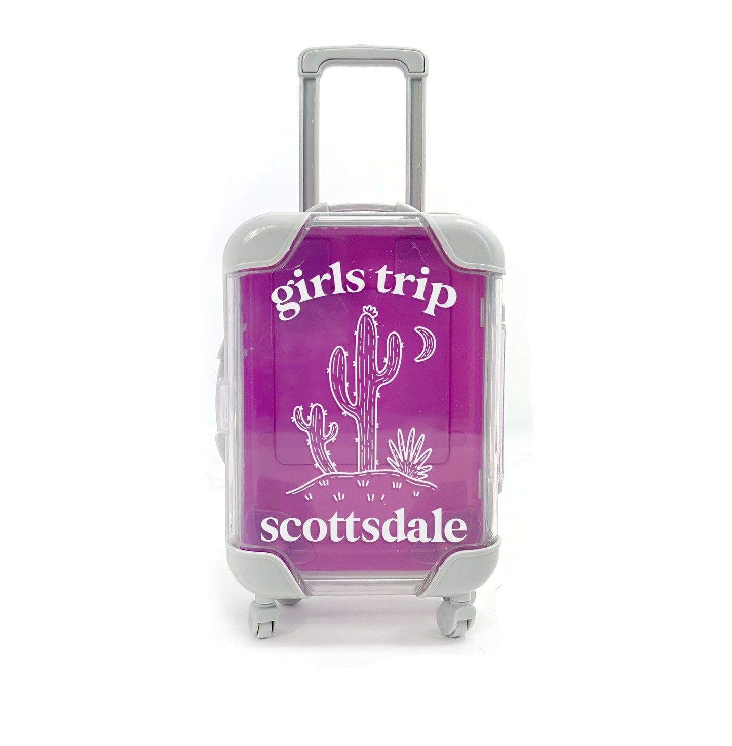 girls trip travel mini suitcase party favors hangover recovery kit Scottsdale Arizona fun travel kit birthday girls trip survival kit