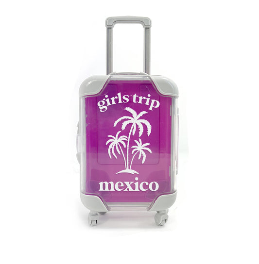mexico girls trip travel mini suitcase party favors travel kit birthday girls destination travel kit birthday girls trip survival kit