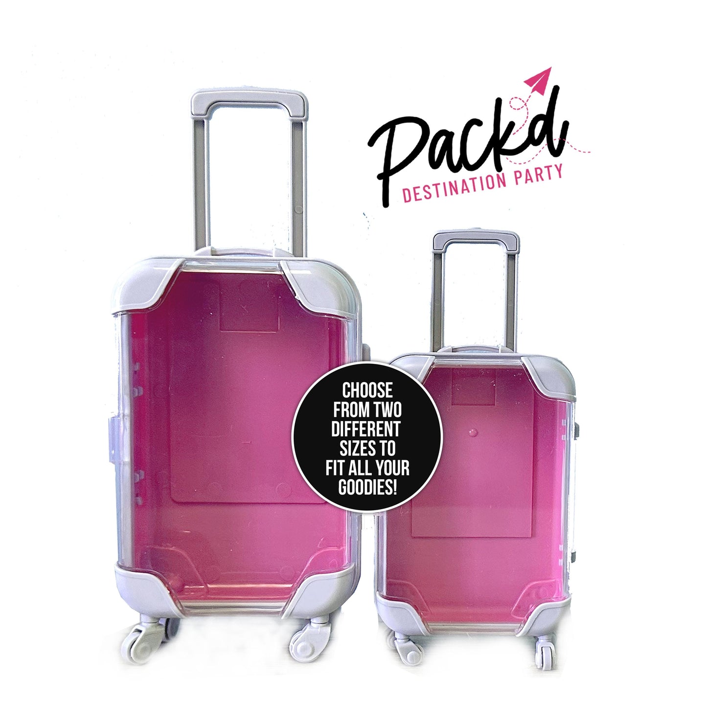 the rally case funny mini suitcase travel kit DIY party favors for travel birthdays 40th birthday 50th birthday 21st birthday weddings