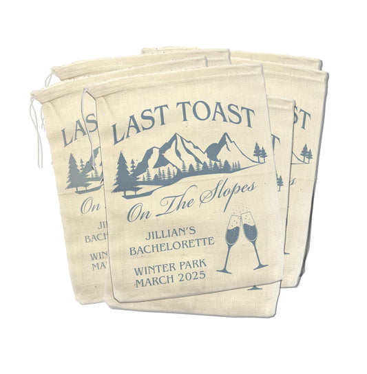 Last toast on the slopes Bachelorette Party Recovery Kits The Bach Club Bachelorette Bachelorette Favors Personalized Luxury Bachelorette