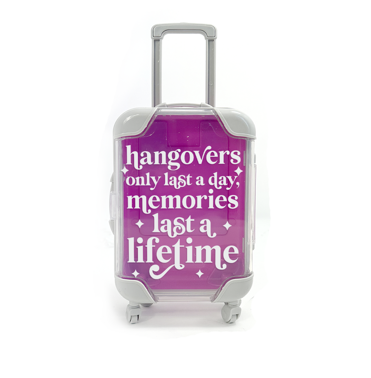 memories last a lifetime hangover recovery kit mini suitcase bachelorette birthday parties recover hangover kits with or without supplies