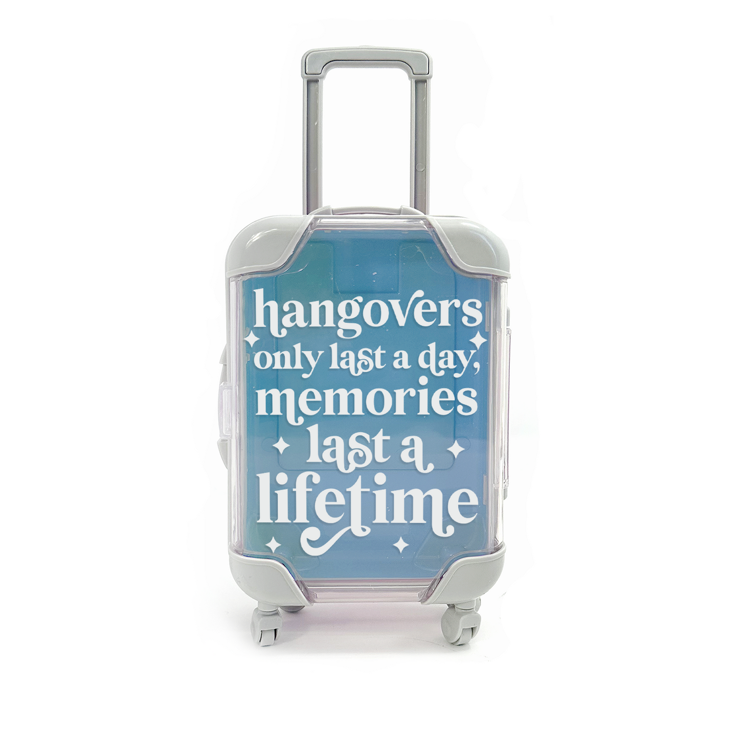 memories last a lifetime hangover recovery kit mini suitcase bachelorette birthday parties recover hangover kits with or without supplies