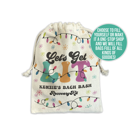 holiday survival recovery kit christmas themed bachelorette party let's get lit christmas holiday survival recovery hangover kit holidays