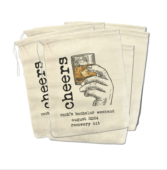 bachelor party whiskey cheers drinks hangover kit bachelor party birthday party milestone birthday trip hangover kit bachelor party favors