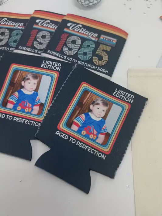 21st birthday can coolies funny faces finally legal personalized photo cheers to 21 years birthday party favor all faces  slim or regular