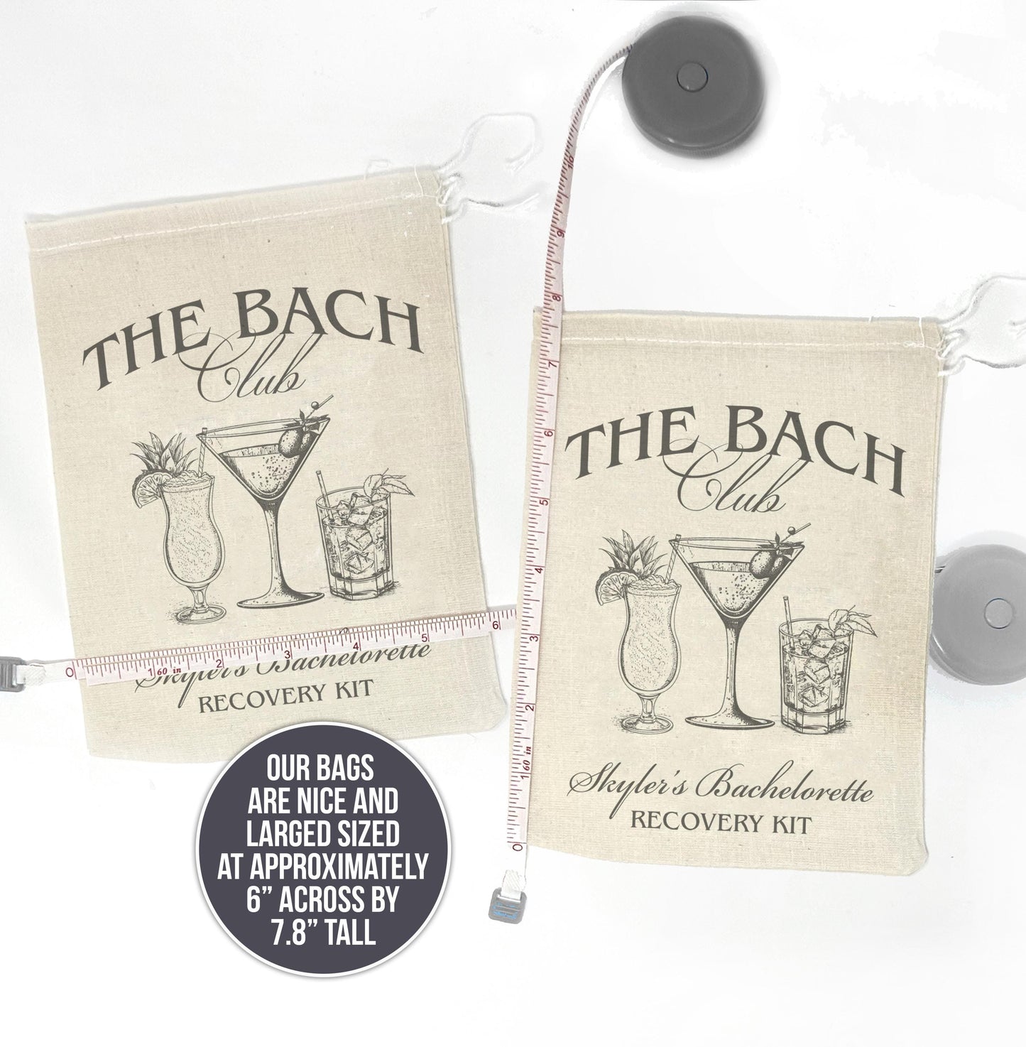 Bachelorette Party Recovery Kit Bags The Bach Club Bachelorette Custom Bachelorette Favors Personalized Luxury Bachelorette Social Club Bach