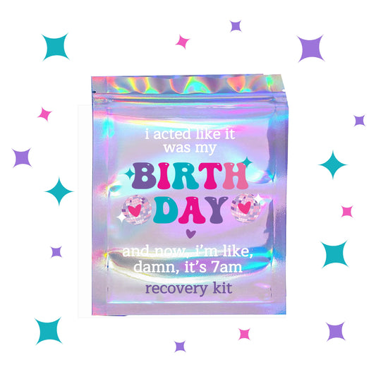 i act like it's my birthday recovery kit funny 21st 30th birthday party favors hangover destination birthday funny taylor inspired birthday